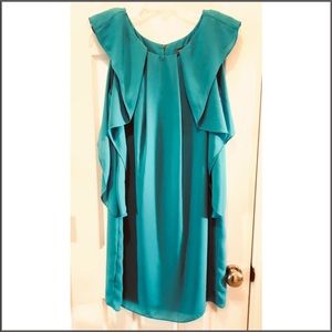 Vince Camuto Teal Shift Dress